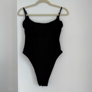 Black One-Piece Swimsuit Monday Swimwear